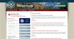 Desktop Screenshot of gillespiecounty.org